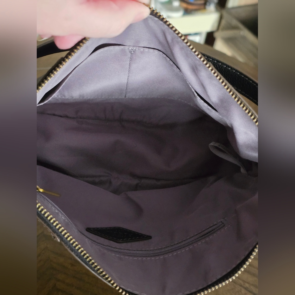 Skylar Black Leather Crossbody/Shoulder Bag FOSSIL Minimalist - Picture 10 of 10